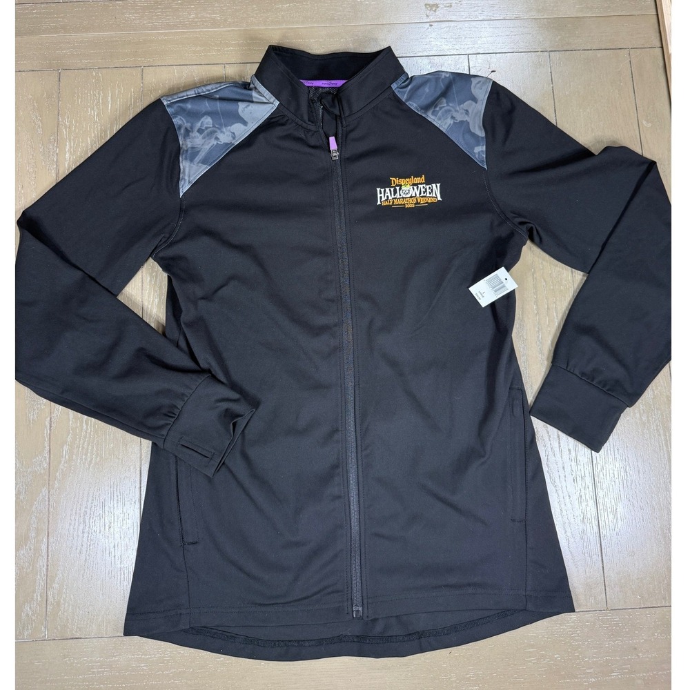 runDisney Jacket Womens Large Black Disneyland Halloween Half Marathon 2024 - Picture 2 of 11
